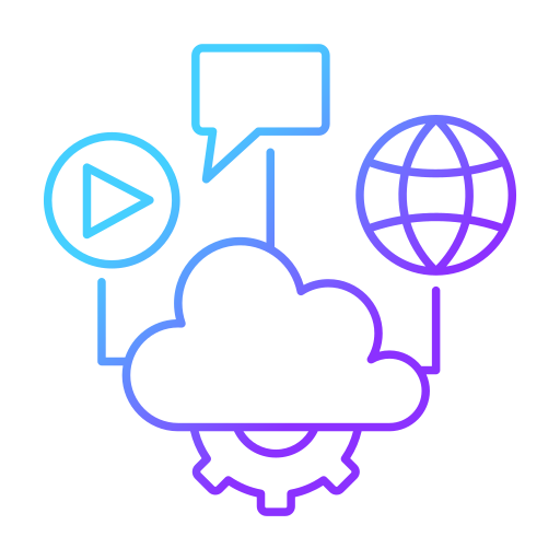 computación en la nube icono gratis
