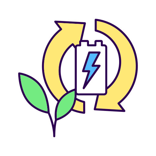 batería ecológica icono gratis