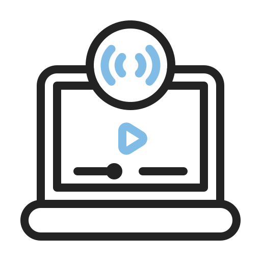 Live stream free icon