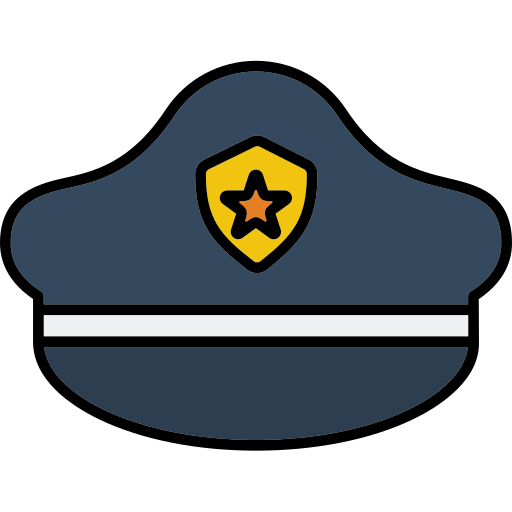 sombrero de policia icono gratis