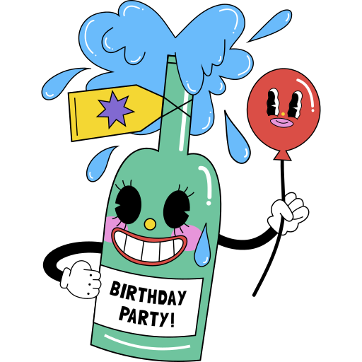 date d'anniversaire gratuit sticker
