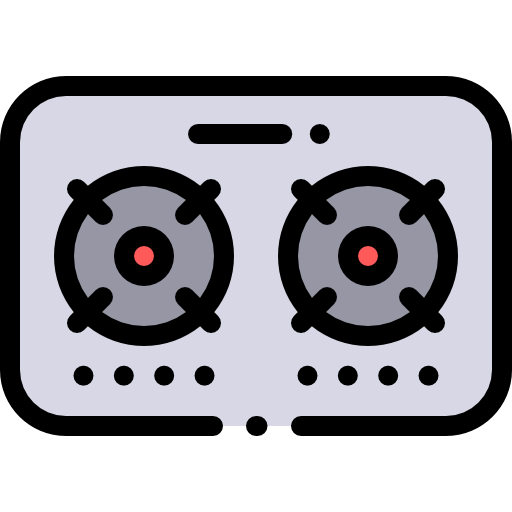 Stove Detailed Rounded Lineal color icon