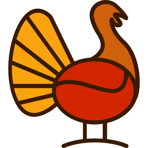 clipart turkey eat ham