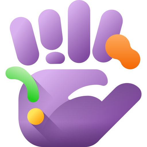 Hand 3D Color icon