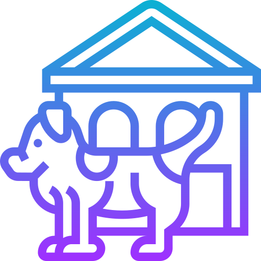 hotel de mascotas icono gratis