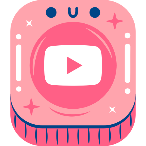 Youtube Sticker royalty-free images