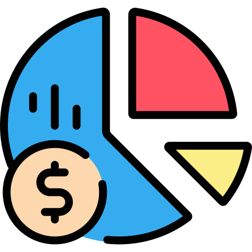 Chart graphs Generic Outline Color icon