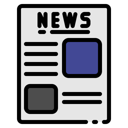 Newspaper Generic Outline Color icon