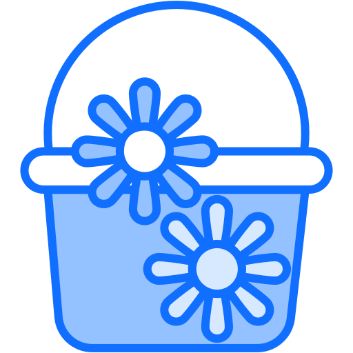 canasta de flores icono gratis