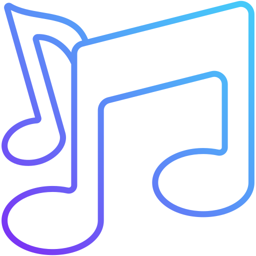 Music note Generic Gradient icon