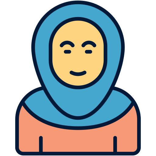 Muslimah Generic Outline Color icon