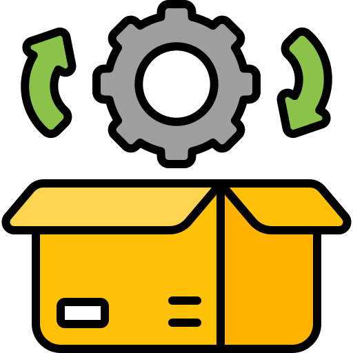 gestión de productos icono gratis