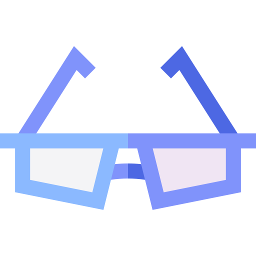 Glasses Basic Straight Flat icon