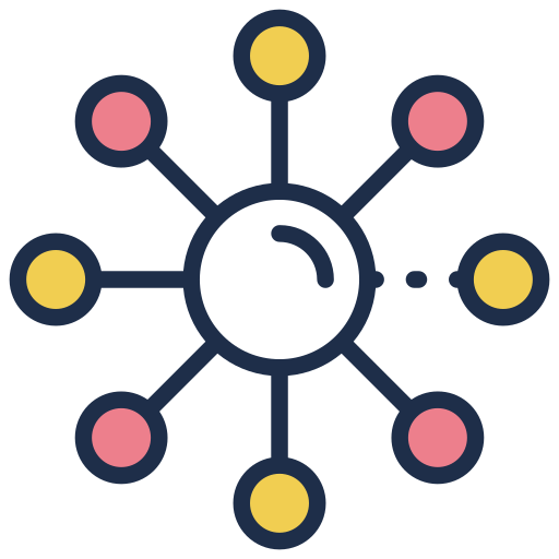 Network Generic Outline Color icon