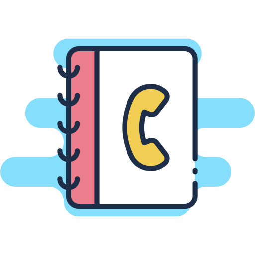 directorio telefónico icono gratis