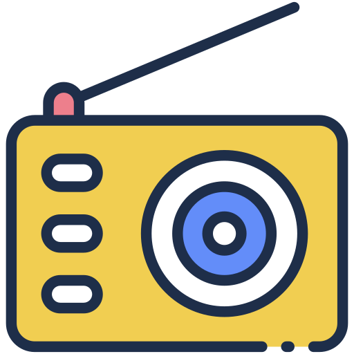 Radio Generic Outline Color icon