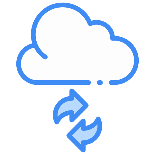 sincronización en la nube icono gratis