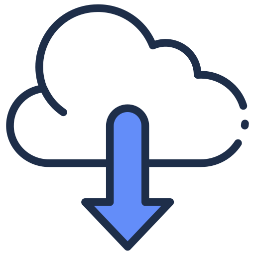 Cloud download free icon