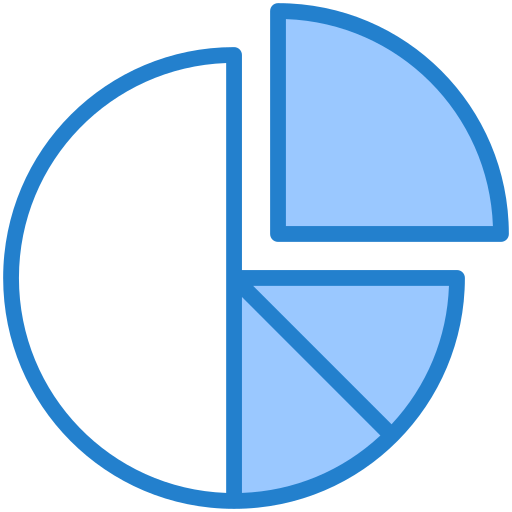 Pie chart Generic Blue icon