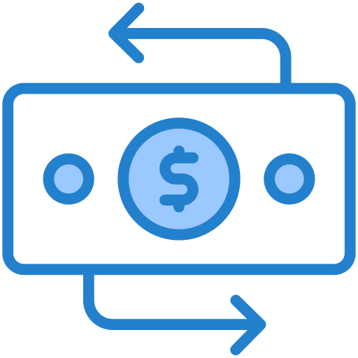 Money flow Generic Blue icon