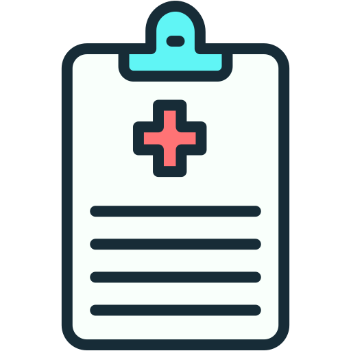 informe médico icono gratis