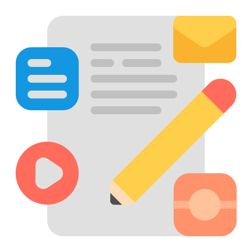 marketing de contenidos icono gratis