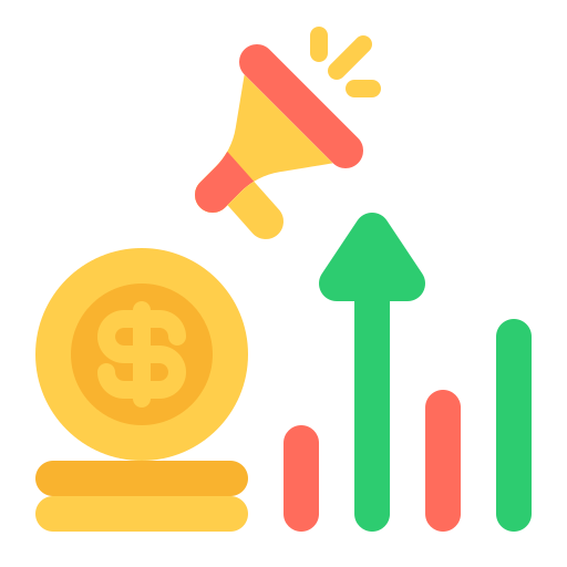 ganancia icono gratis