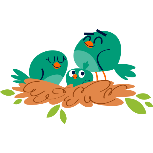 Birds free sticker