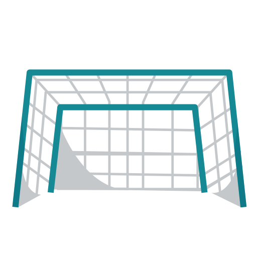 Black and white soccer gate icon. Stock Vector | Adobe Stock