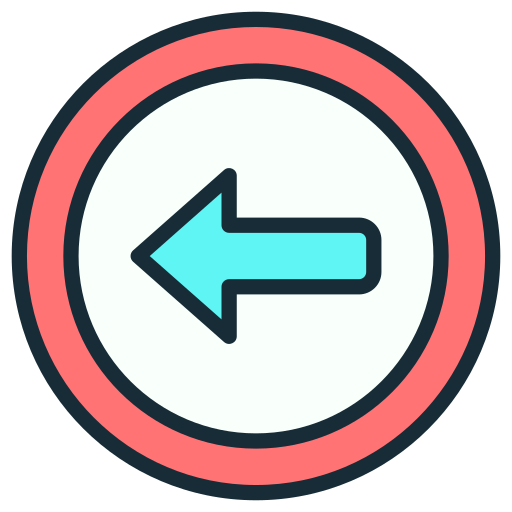 Left arrow Generic Outline Color icon