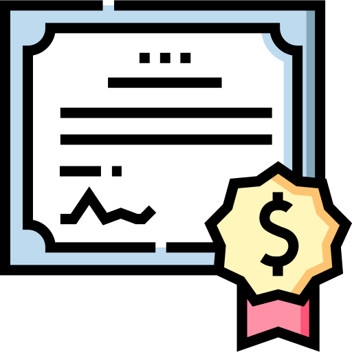 certificado icono gratis