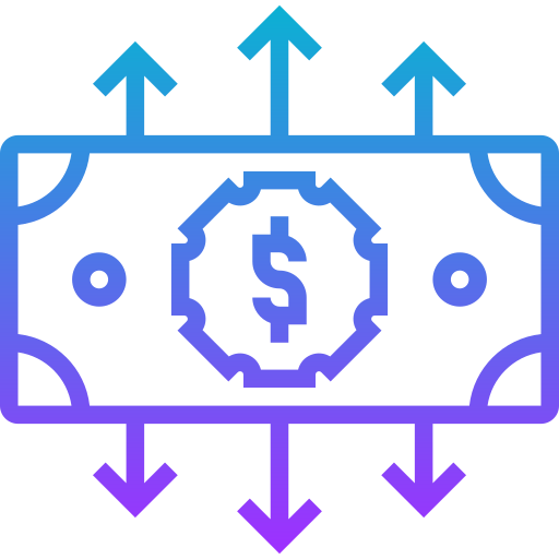 flujo de efectivo icono gratis