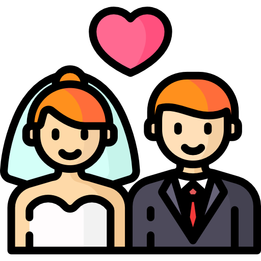 Wedding couple free icon