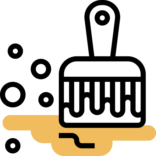 cepillo de pintura icono gratis