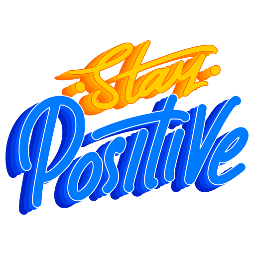 bleib positiv kostenlos Sticker bleib positiv kostenlos Sticker