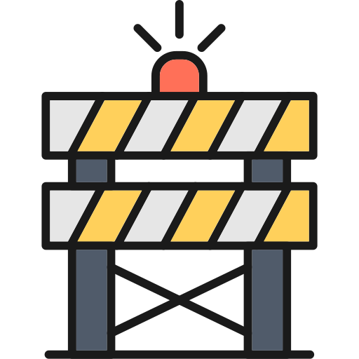 barrera icono gratis