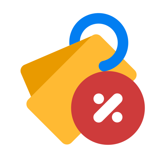 desconto grátis ícone