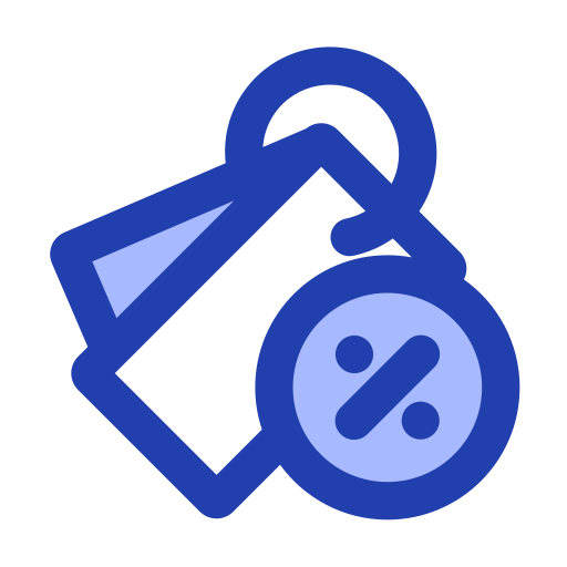 rabais Icône gratuit