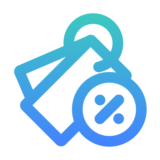 desconto grátis ícone