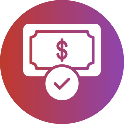 pago en efectivo icono gratis