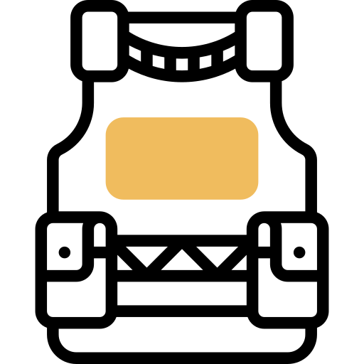 chaleco antibalas icono gratis