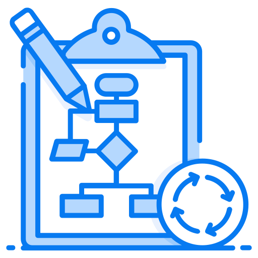 Strategic plan Generic Blue icon