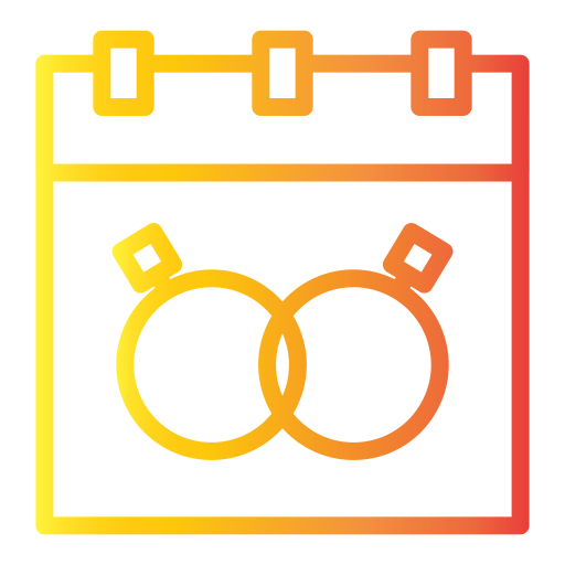 día de la boda icono gratis