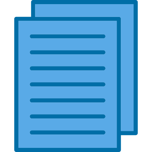 Document Generic Blue icon