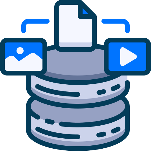 Data Generic Blue icon