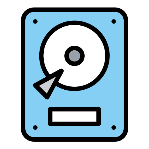 Hard Drive Generic Outline Color Icon