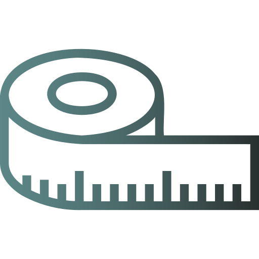 Measure tape Generic Gradient icon