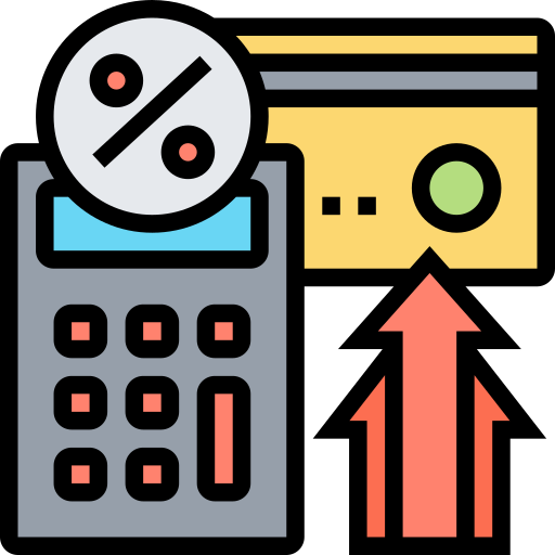 tasa de interés icono gratis