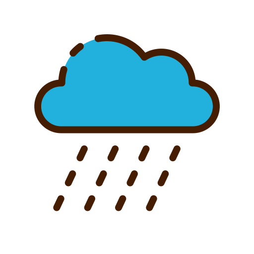 lluvia pesada icono gratis