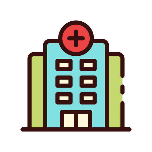 Hospital Good Ware Lineal Color icon